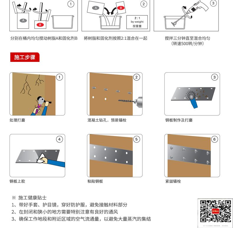 包钢城步粘钢加固施工过程